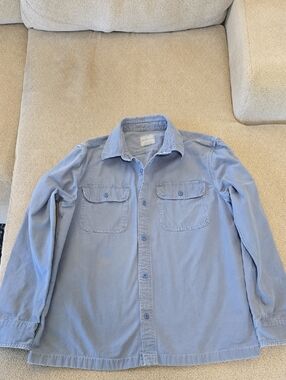 American Eagle Blue Shirt Jacket - Size Large